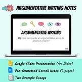 Argumentative Essay Notes Bundle