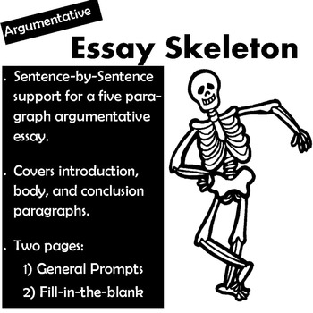 Preview of Argumentative Essay Outline (Skeleton)