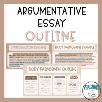 argumentative essay outline brainly