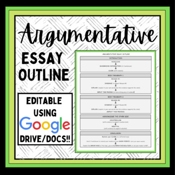 argumentative essay outline template 6th grade