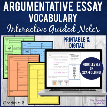 argumentative essay vocabulary