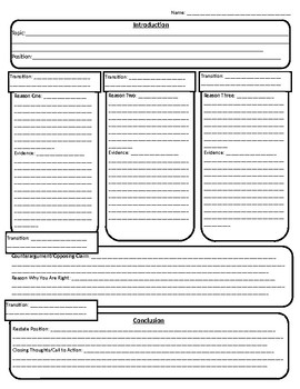 argumentative essay planning sheet pdf