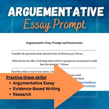 read this prompt for an argumentative essay