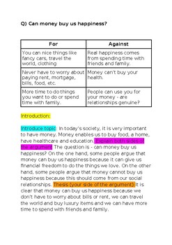 Preview of Argumentative Essay Sample