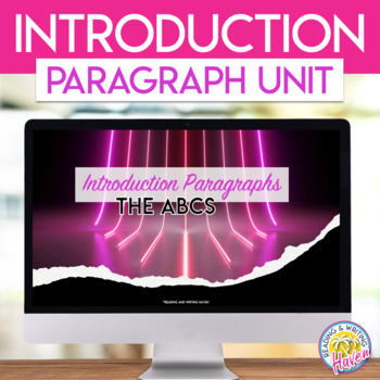 Preview of Scaffolded Argumentative Writing Introduction Paragraph Unit - Digital and Print