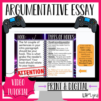 Preview of Argumentative Essay Unit - Argumentative Writing Unit