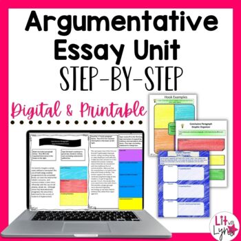 Preview of Argumentative Essay Writing - Middle School Essay Writing
