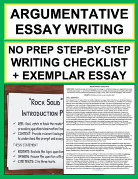 Preview of Argumentative Essay Writing | Answer Question with 3 Texts | Printable & Digital