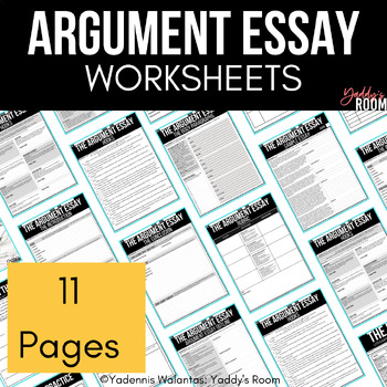 Preview of Argumentative Essay Writing, Argument Writing How to Guide, Rubric CCSS