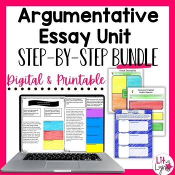 Preview of Argumentative Essay Writing Bundle - Printable & Digital