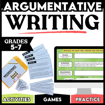 Preview of Argumentative Essay & CER Claims Evidence Reasoning Short Constructed Response