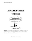 Argumentative Essay Writing- Common Core State Standards