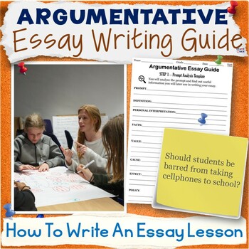 Preview of Argumentative Essay Writing Guide - Write an Argument Template, Essays Prompts