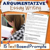 Argumentative Essay Writing Prompts - Text Based Topics - 