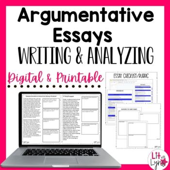 Preview of Argumentative Essay Writing Unit - Analyze & Write Strong Essays