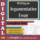Argumentative Essays DIGITAL - Complete Unit - Distance Learning