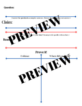 Preview of Argumentative Graphic Organizer