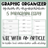 Argumentative / Opinion Essay Graphic Organizer and Outline