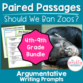 Preview of Argumentative Paired Text Passages DIFFERENTIATED BUNDLE: Ban Zoos?