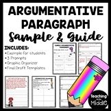 Argumentative or Persuasive Paragraph Writing Sample Examp