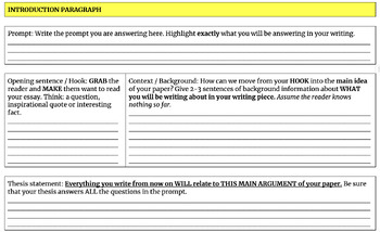 Preview of Argumentative / Persuasive Writing Packet