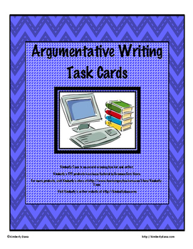 Preview of Argumentative Writing Task Cards