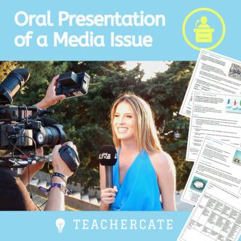 Preview of Current Event Oral Presentation Project + Research Template and Rubric