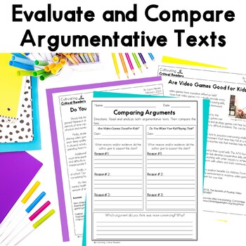 Argumentative Text Passages - Video Games by Cultivating Critical Readers