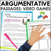 Argumentative Text Passages for 3rd & 4th Grade - Video Games