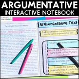 Argumentative Text - Reading Interactive Notebook Pages & Passage
