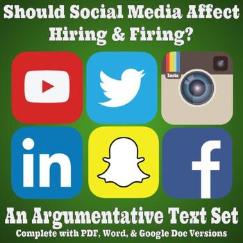 Preview of Argumentative Text Set - Should Social Media Affect Hiring and Firing?