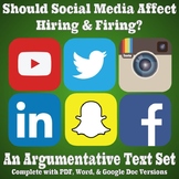 Argumentative Text Set - Should Social Media Affect Hiring