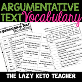 Argumentative Text Vocabulary Set
