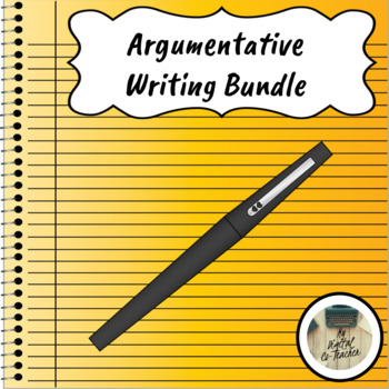 Preview of Argumentative Writing Bundle: Graphic Organizers, Transition Bank, and Rubrics