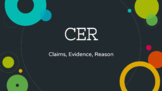 Argumentative Writing: CER (Claim, Evidence, Reason) Slides