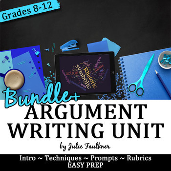 Preview of Argumentative Essay Writing Complete Unit, Bundle