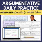 Argumentative Writing Daily Review Bell Ringer Printable and Digital