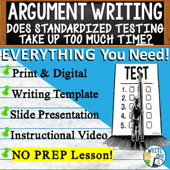 Preview of Argumentative Essay Writing - Rubric - Graphic Organizer - Standardized Testing