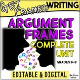 Argumentative Writing Frames Editable 