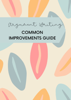 Preview of Argumentative Writing: Improvements Guide