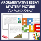 Argumentative Essay Writing Mystery Picture | Text based | Middle School