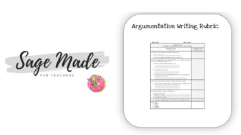 Preview of Argumentative Writing Rubric