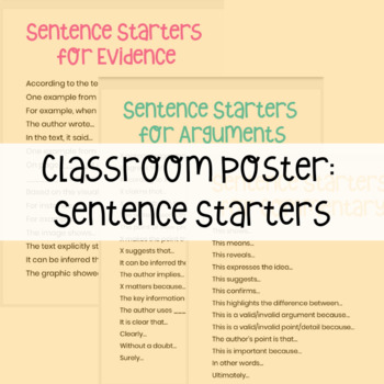 thesis sentence starters for argumentative essay