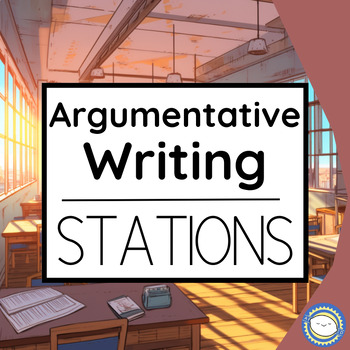 Preview of Argumentative Writing Stations - Thesis Statements, Claims, & Essay Structure