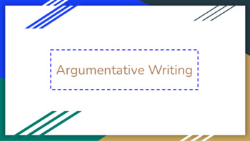 Preview of Argumentative Writing_Teaching Resources 