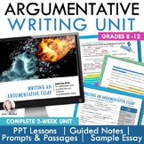 Argumentative Writing  - Argument Writing Unit for High Sc
