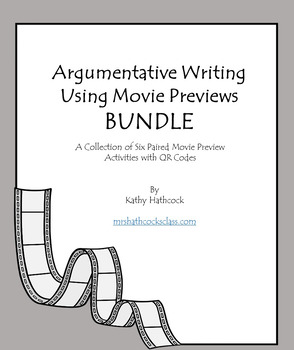 Preview of Argumentative Writing Using Movie Previews BUNDLE