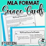 MLA Format Source Cards Reference Sheet and Graphic Organizer