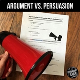 FREE Argumentative vs. Persuasive Writing Activity