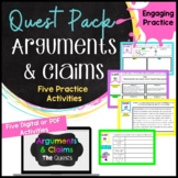 Arguments and Claims Practice Activities (Perfect for Midd